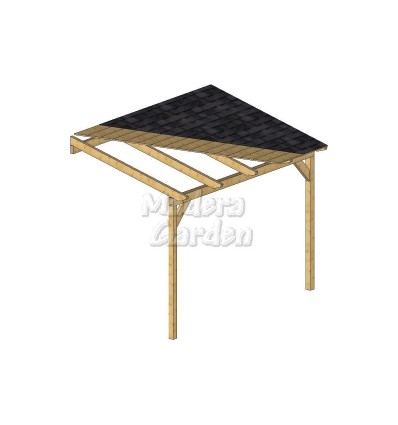 Porches de madera adosados