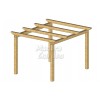 Pérgolas de madera autoportantes planas