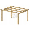 Pérgolas de madera autoportantes planas