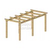 Pérgolas de madera autoportantes planas