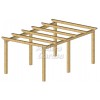 Pérgolas de madera autoportantes planas