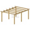 Pérgolas de madera autoportantes planas