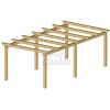 Pérgolas de madera autoportantes planas