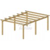 Pérgolas de madera autoportantes planas