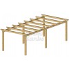 Pérgolas de madera autoportantes planas