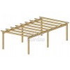 Pérgolas de madera autoportantes planas