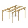 Pérgolas de madera autoportantes planas