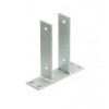 Soporte con alas para poste de 70x70mm