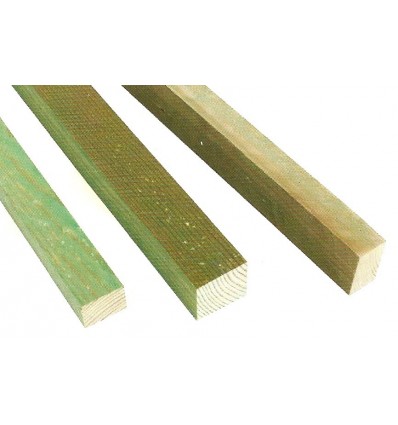 Rastreles Madera tratada-Riesgo 2, de 40 x 50 mm