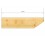 Canetes de madera de 60 x 160 mm
