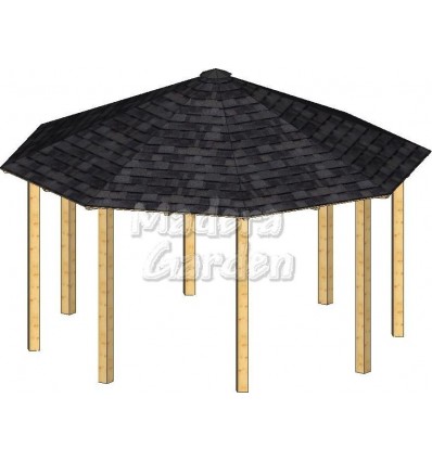 Cenador Octogonal 5,70 x 5,70 mts