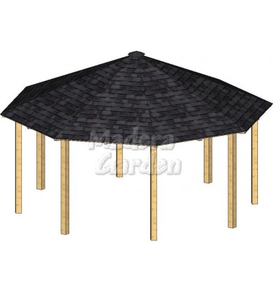 Cenador Octogonal 6,70 x 6,70 mts