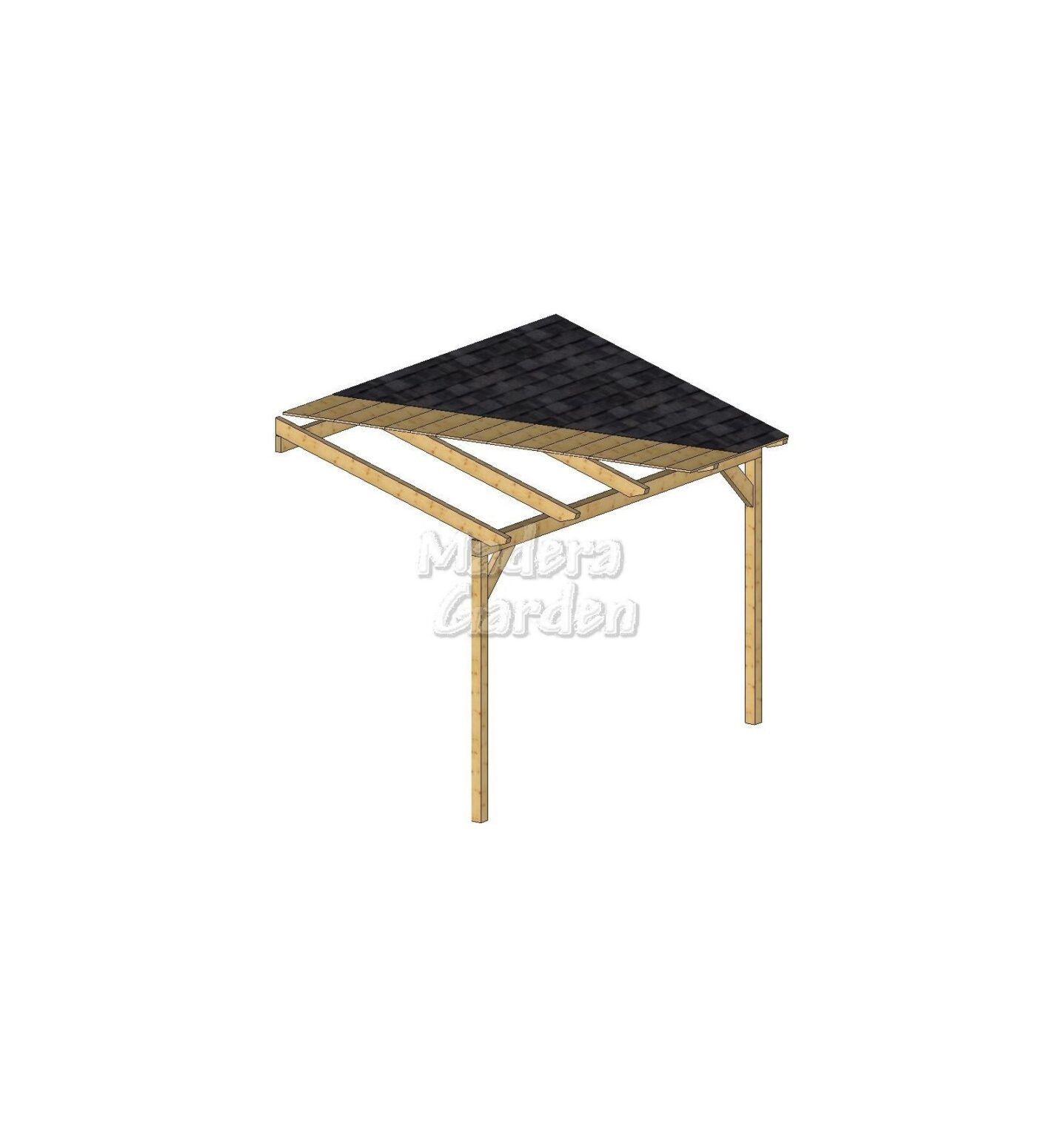 Porches de madera adosados
