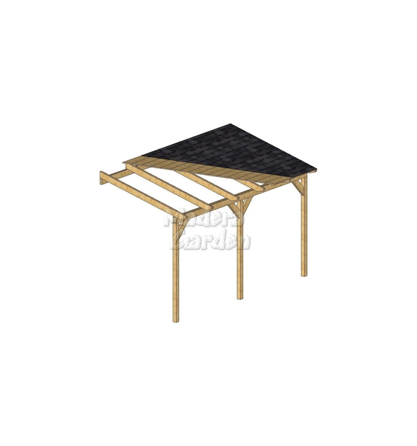 Porches de madera adosados