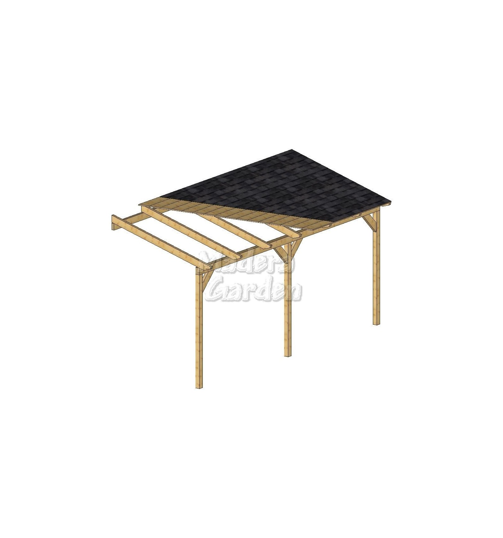 Porches de madera adosados