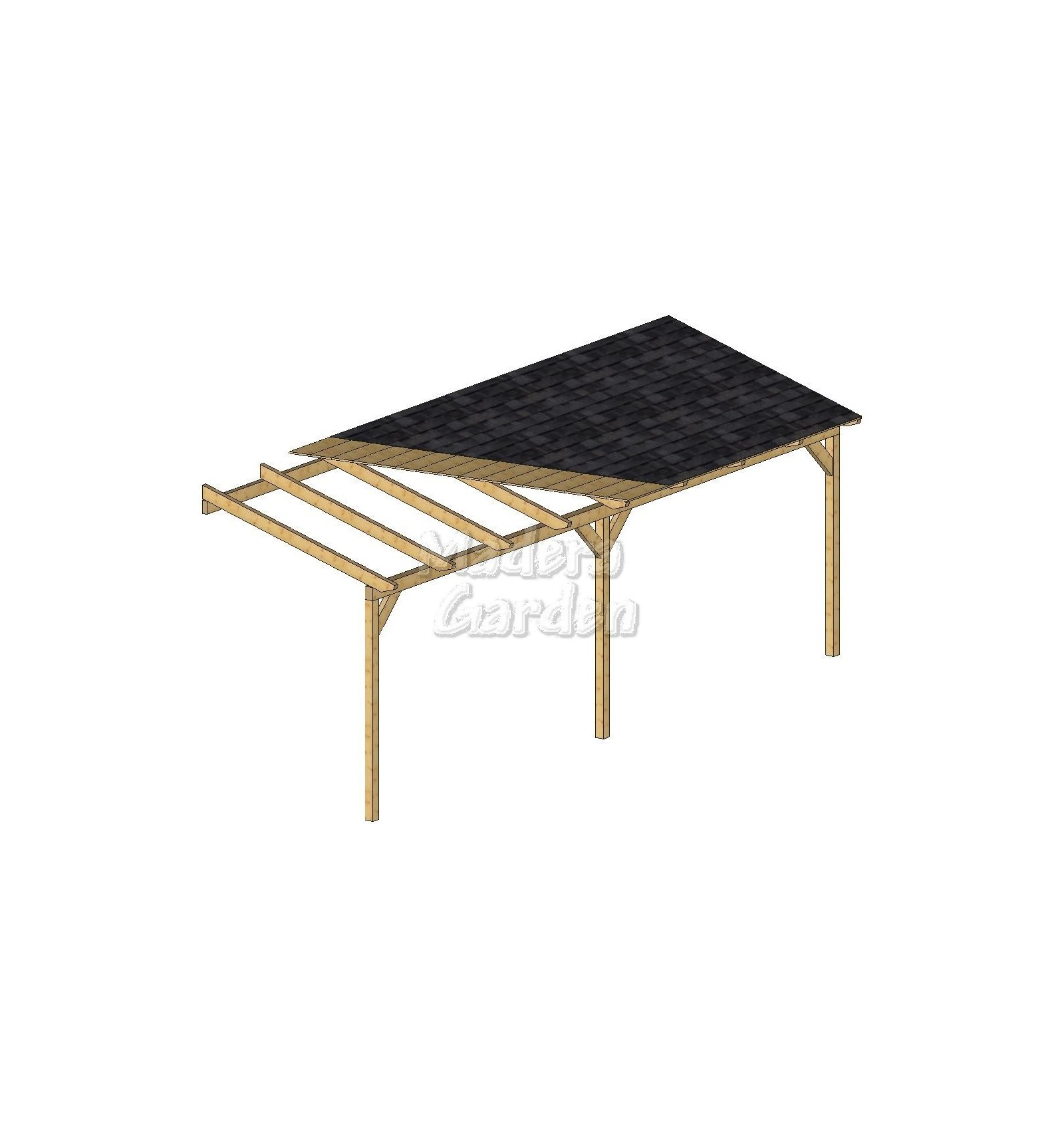 Porches de madera adosados