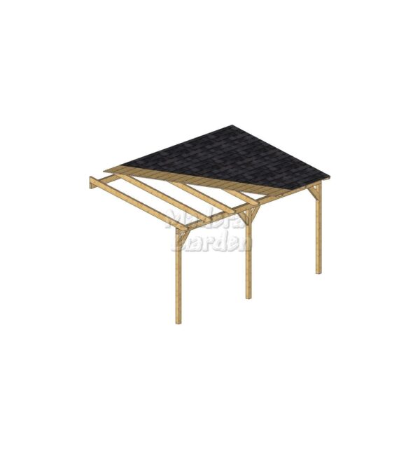 Porches de madera adosados