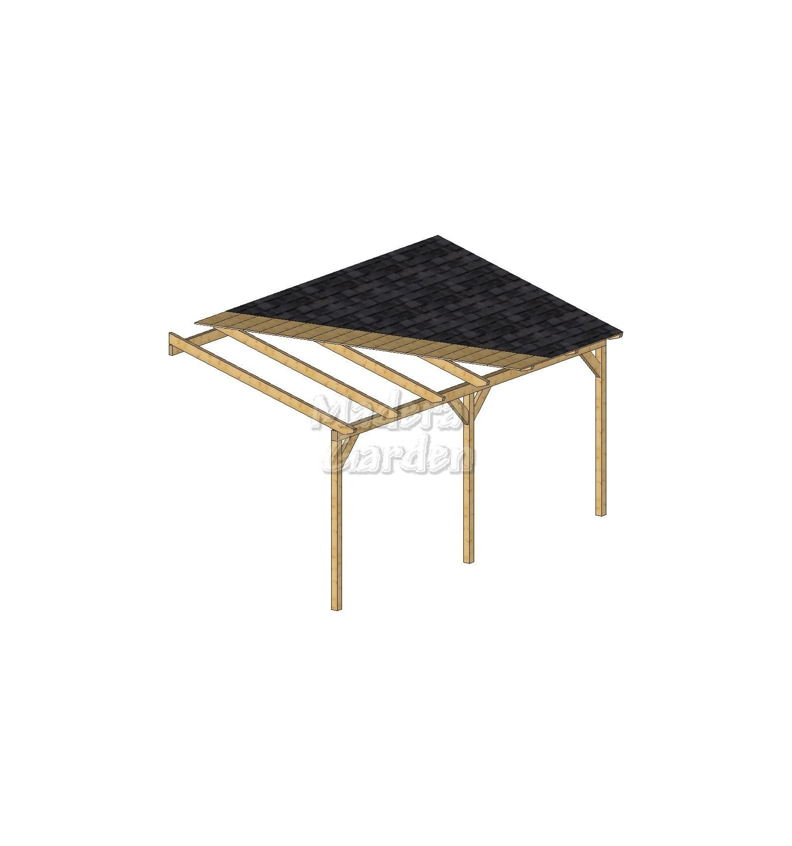Porches de madera adosados