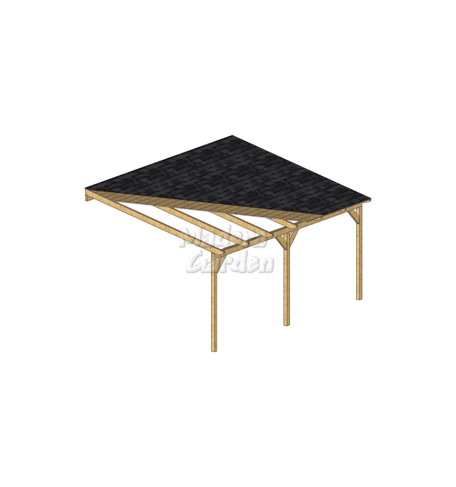 Porches de madera adosados