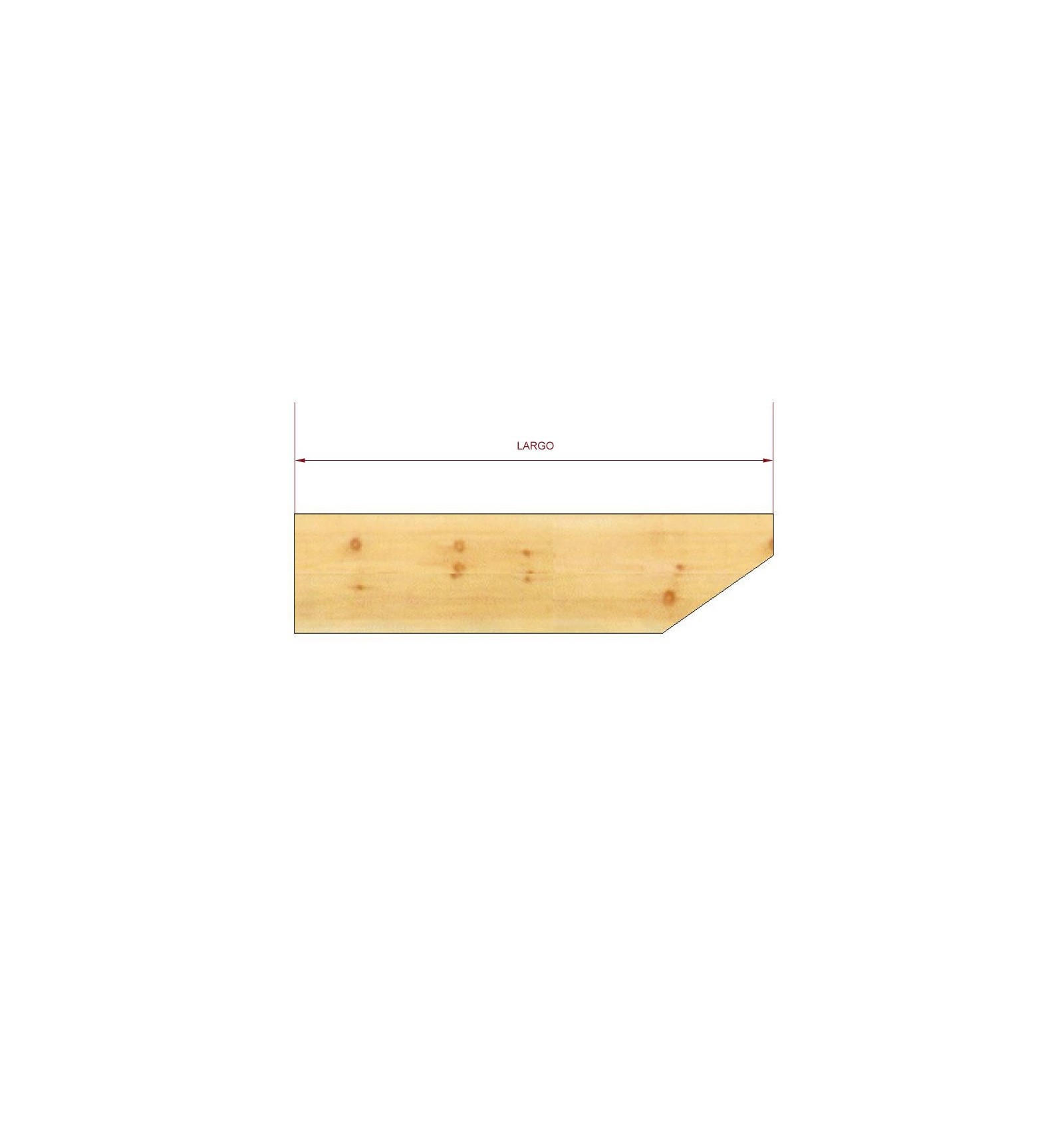 Canetes de madera de 60 x 160 mm