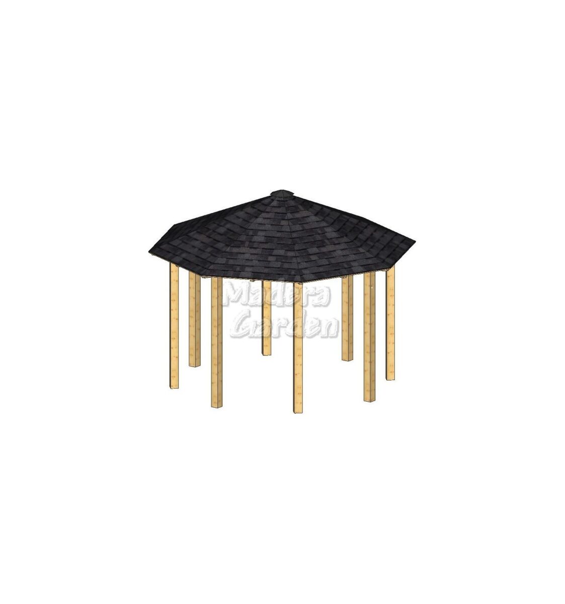 Cenador Octogonal 4,70 x 4,70 mts