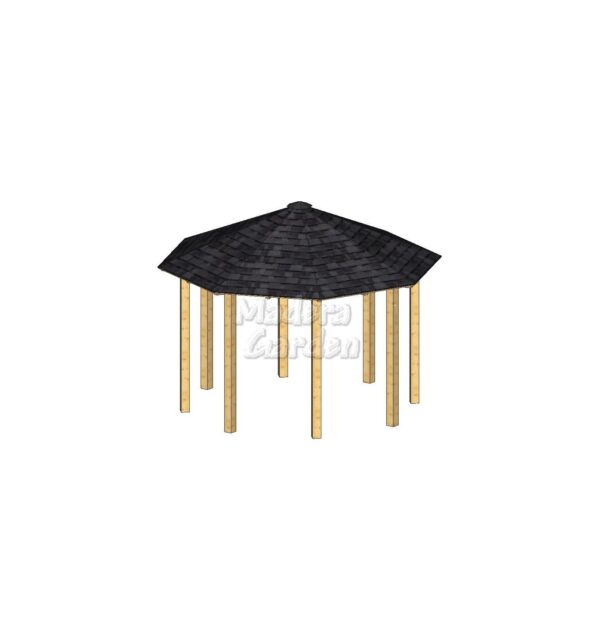 Cenador Octogonal 4,70 x 4,70 mts
