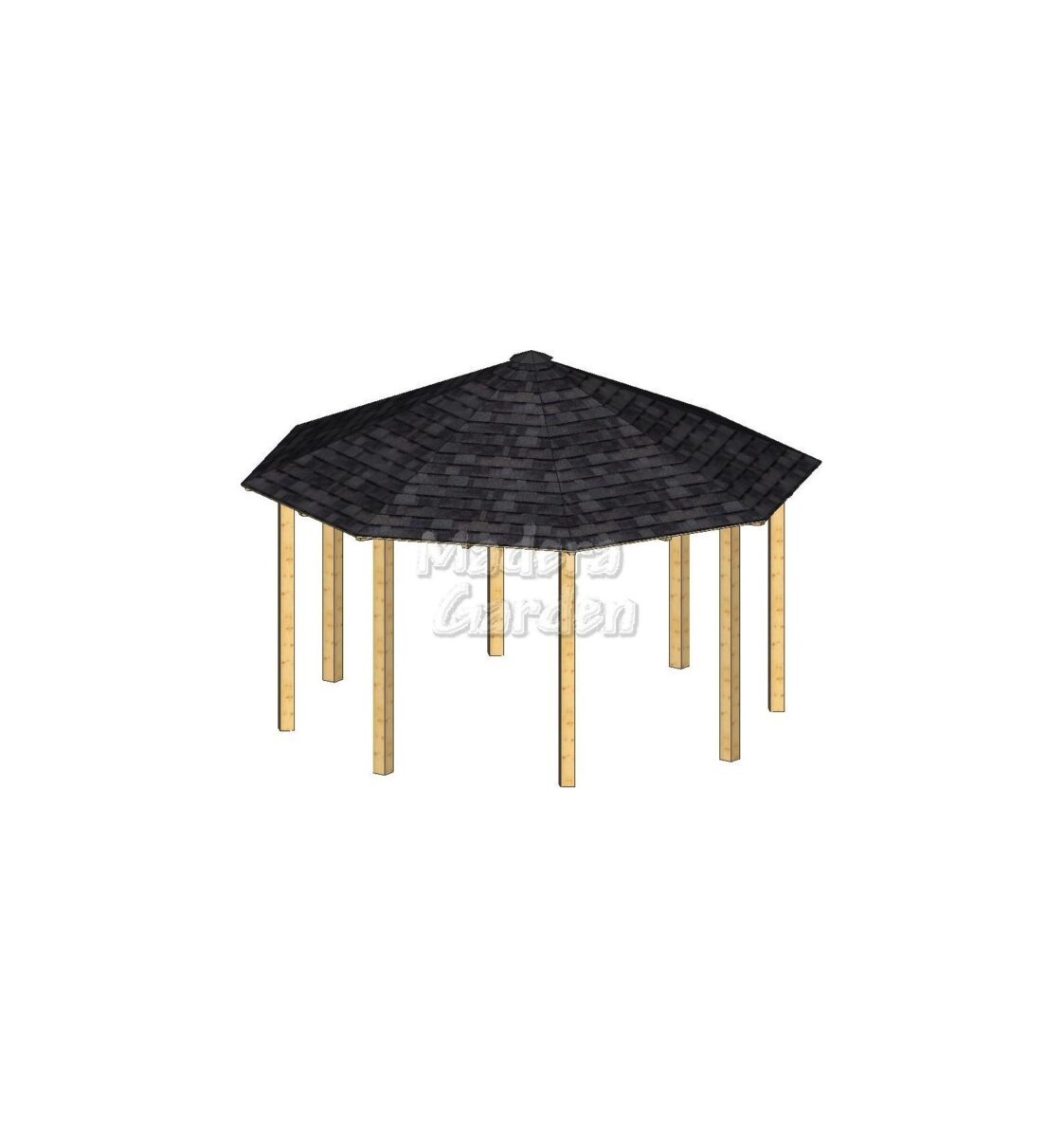 Cenador Octogonal 5,70 x 5,70 mts