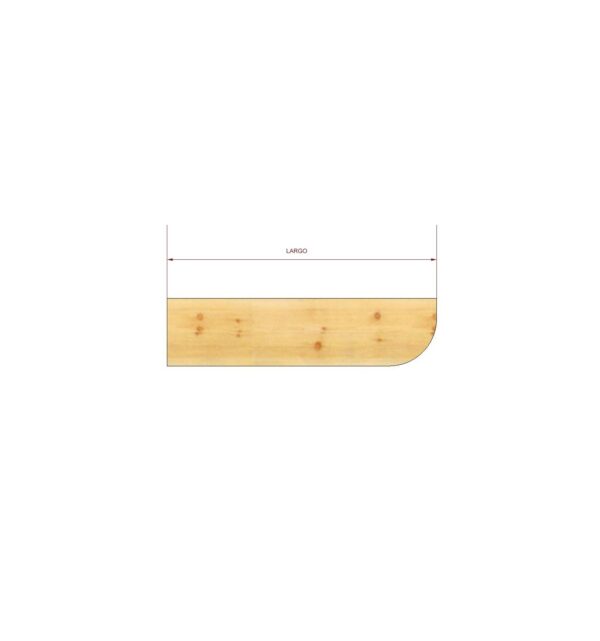 Canetes de madera de 60 x 120 mm