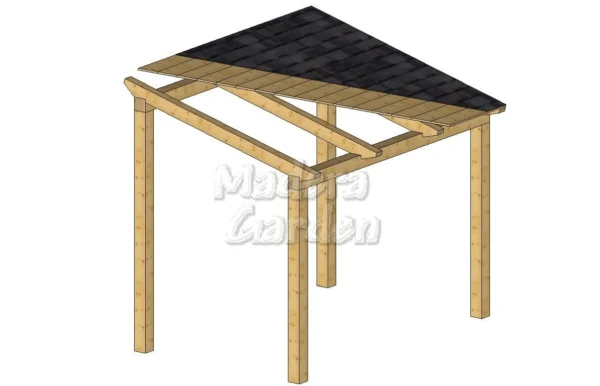 Porches de madera autoportantes