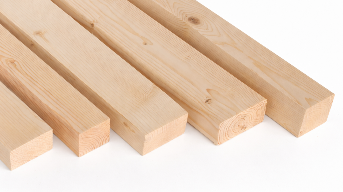 listones de madera cepillados