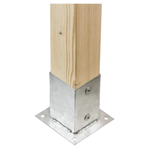 soporte tulipa para poste de madera
