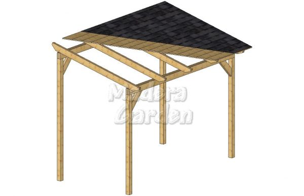 Porches de madera autoportantes